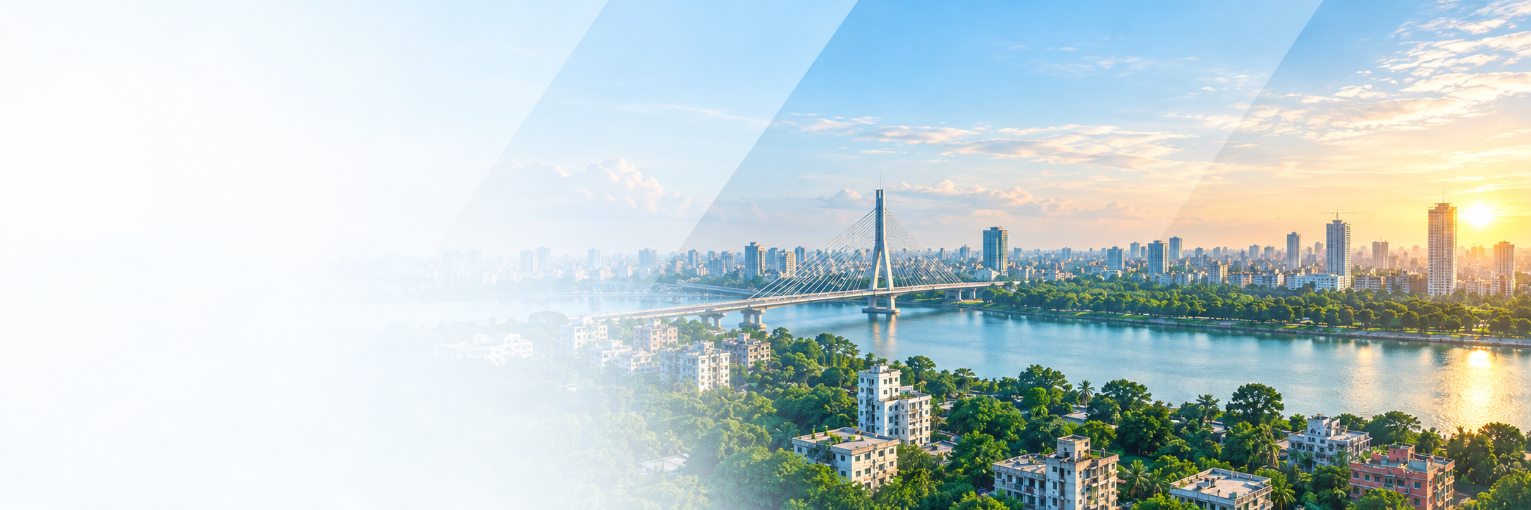 Dhaka city and river infrastructure